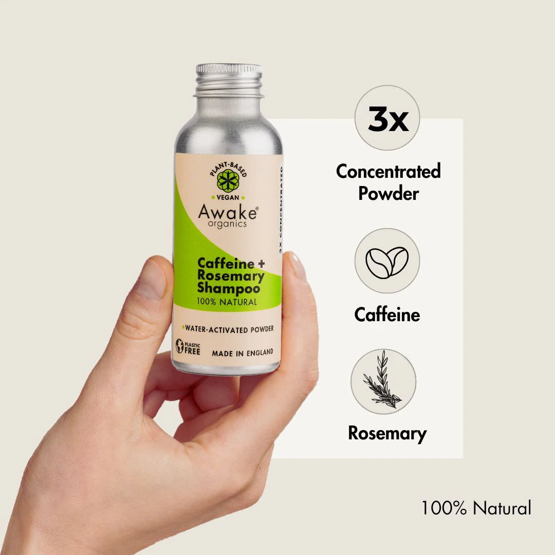 Natural Shampoo Powder: Caffeine + Rosemary