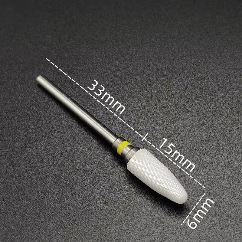 Ceramic Carbide Nail Drill Bit Rotate Burr Milling Nail Cutter Bits Electric Drill Machine for Manicure Pedicure Tools