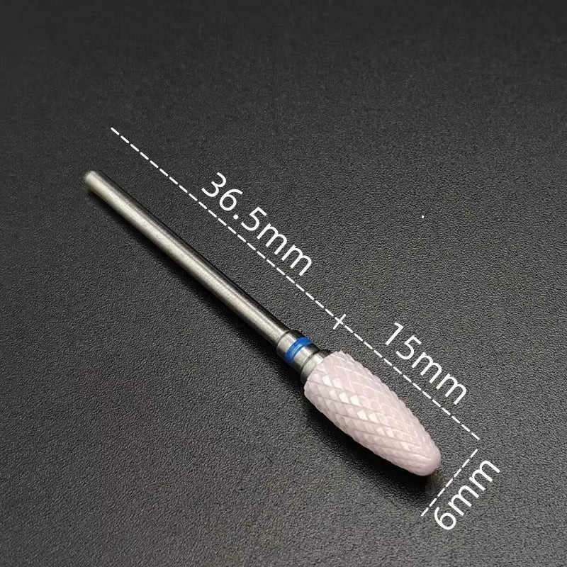 Ceramic Carbide Nail Drill Bit Rotate Burr Milling Nail Cutter Bits Electric Drill Machine for Manicure Pedicure Tools