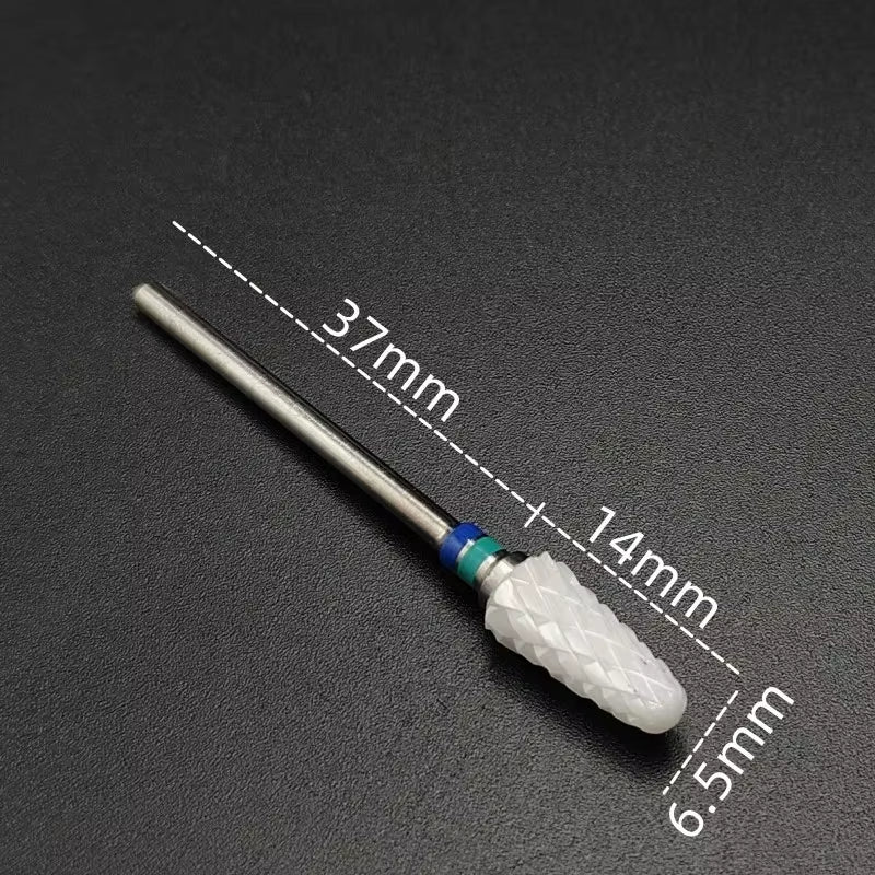 Ceramic Carbide Nail Drill Bit Rotate Burr Milling Nail Cutter Bits Electric Drill Machine for Manicure Pedicure Tools
