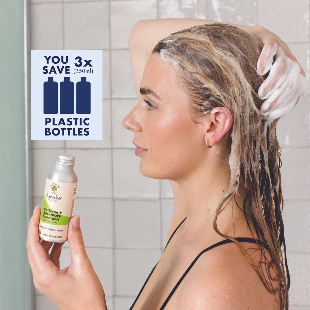 Natural Shampoo Powder: Caffeine + Rosemary