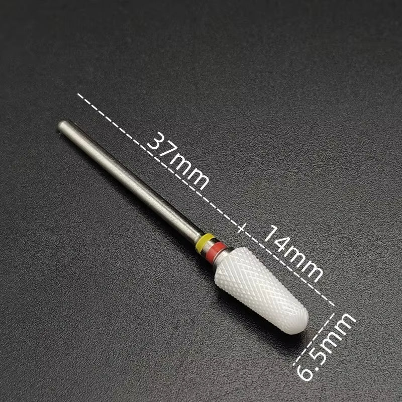 Ceramic Carbide Nail Drill Bit Rotate Burr Milling Nail Cutter Bits Electric Drill Machine for Manicure Pedicure Tools