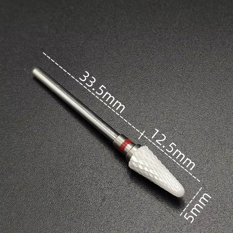 Ceramic Carbide Nail Drill Bit Rotate Burr Milling Nail Cutter Bits Electric Drill Machine for Manicure Pedicure Tools