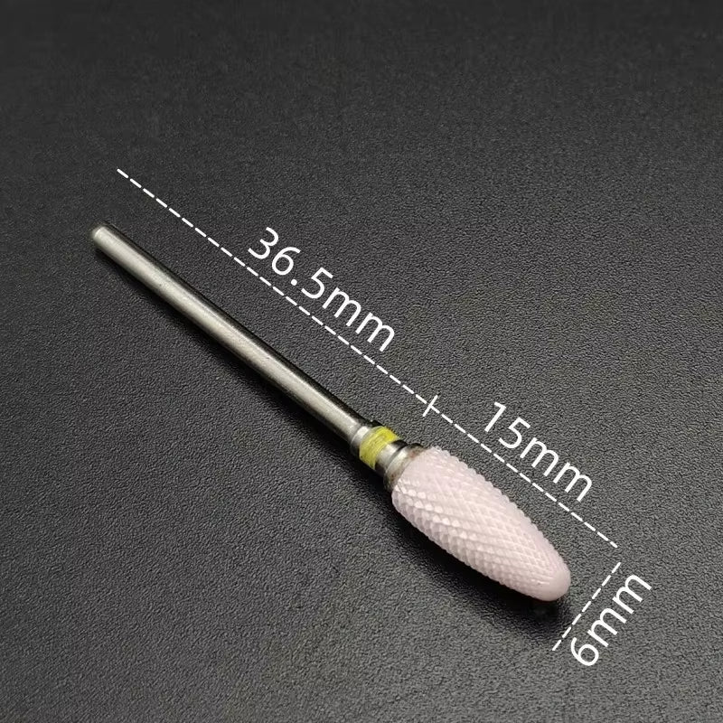 Ceramic Carbide Nail Drill Bit Rotate Burr Milling Nail Cutter Bits Electric Drill Machine for Manicure Pedicure Tools