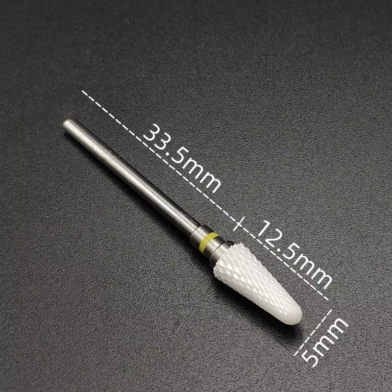 Ceramic Carbide Nail Drill Bit Rotate Burr Milling Nail Cutter Bits Electric Drill Machine for Manicure Pedicure Tools