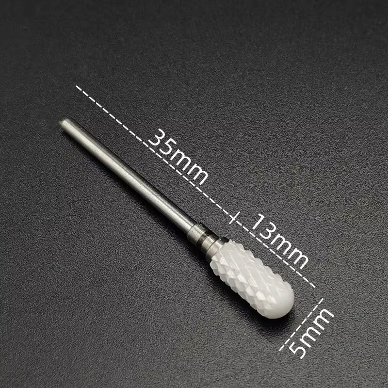 Ceramic Carbide Nail Drill Bit Rotate Burr Milling Nail Cutter Bits Electric Drill Machine for Manicure Pedicure Tools