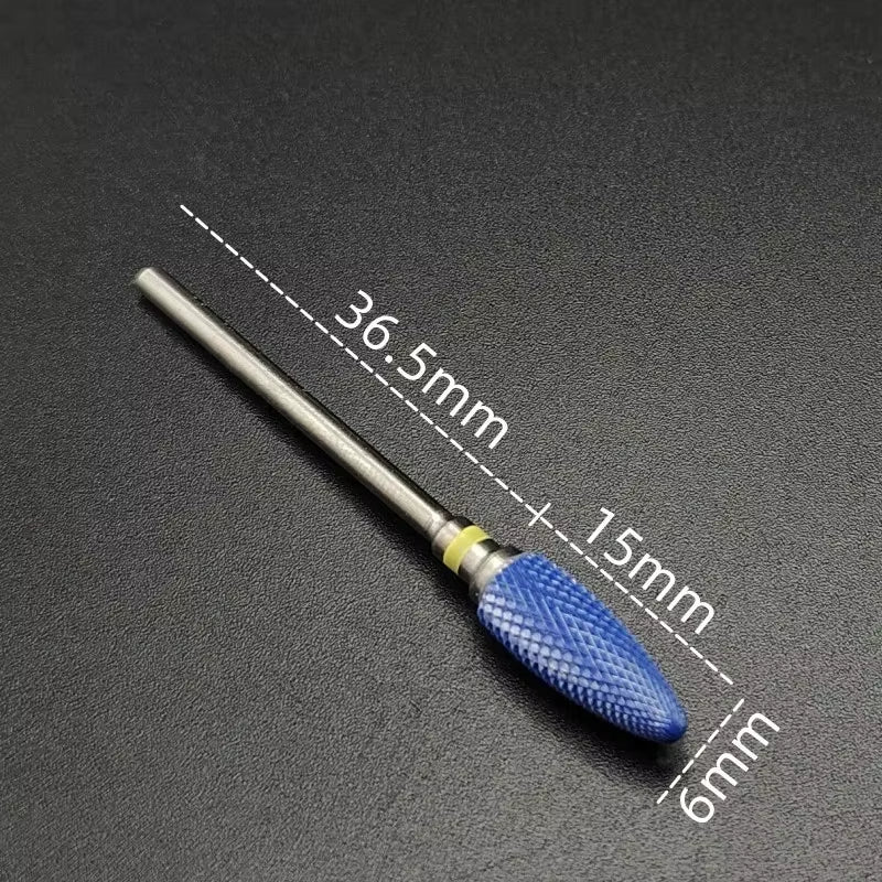 Ceramic Carbide Nail Drill Bit Rotate Burr Milling Nail Cutter Bits Electric Drill Machine for Manicure Pedicure Tools