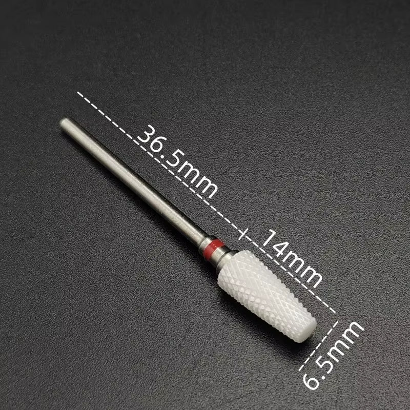 Ceramic Carbide Nail Drill Bit Rotate Burr Milling Nail Cutter Bits Electric Drill Machine for Manicure Pedicure Tools