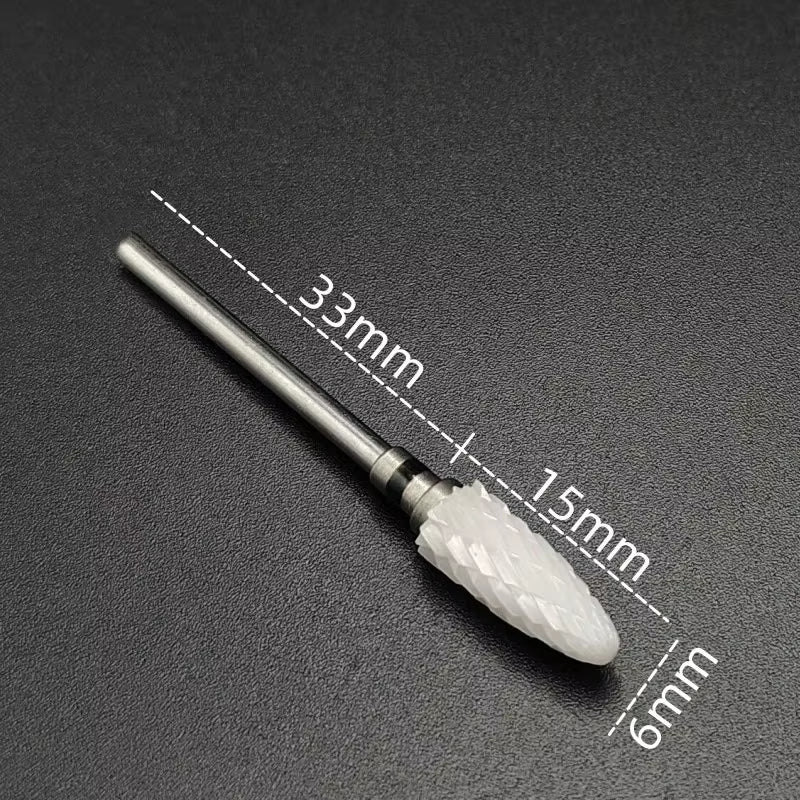Ceramic Carbide Nail Drill Bit Rotate Burr Milling Nail Cutter Bits Electric Drill Machine for Manicure Pedicure Tools