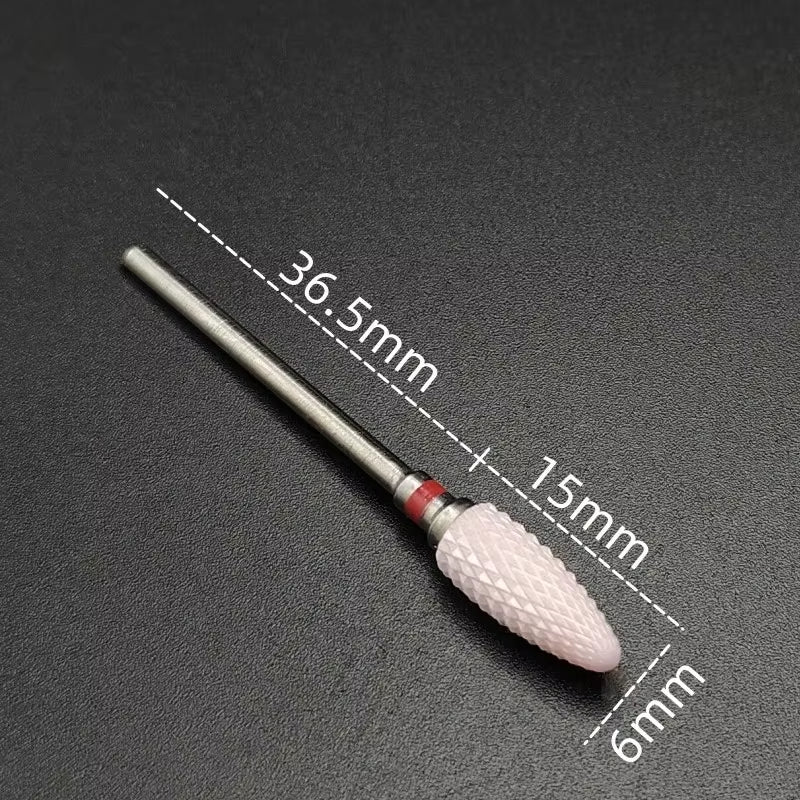 Ceramic Carbide Nail Drill Bit Rotate Burr Milling Nail Cutter Bits Electric Drill Machine for Manicure Pedicure Tools